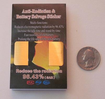 Anti-radiation & Battery Salvage Sticker for Cell Phones - Cut down on Radiation inatake, Radiation is Cumulative!