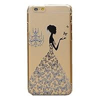For iPhone 6 Plus Case, Let it be free iphone 6 Plus (5.5-inch) Protective Case Soft Flexible TPU Transparent Skin Scratch-Proof Case for iPhone 6 Plus (5.5-inch)-(Bluegirl) by Let it be Free