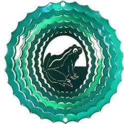 SunSationsTM Small Frog Wind Spinner - Color: Green