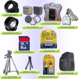 25PC ULTIMATE ACCESSORY KIT FOR CANON POWERSHOT G7 G9 8.0GB MEMORY,3HR...