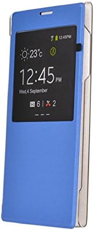 TOOPOOT(TM) Windows Flip Cover Protective Case for iNew V3 Plus Smartphone (Blue)