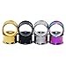 Qmcandy 4 Pairs Stainless Steel Double Twin Flare Flesh Tunnel Ear Plug Gauges 2g