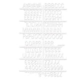 read full review Quartet 1 Inch Characters for Plastic Letter Boards, Helvetica Font, 144 Characters per Set, White (F1)