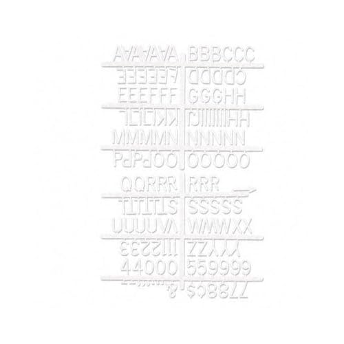Single Tab Changeable Letters In Helvetica