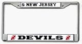 New Jersey Devils Chrome License Plate Frames - Set of 2
