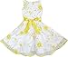 Sunny Fashion 3 Layers Girls Dress Sunflower Wave Pageant Bridesmaid