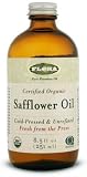 Flora Certified Organic Safflower Oil, 8.5 fl oz (250 ml) by ClubNatural