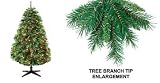 6.5 Foot Princess Mixed Pine Multi Lite Christmas Trees