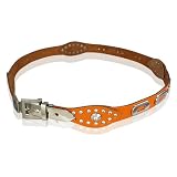 Women's Rhinestone Oval Pattern and Metal Eyelets Fashion Leather Belt