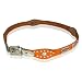 Women's Rhinestone Oval Pattern and Metal Eyelets Fashion Leather Belt