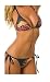 NEW 2009: Ed Hardy Crystal Embellished String Bikini Swimsuit with Dedicated Graphic - Black