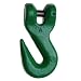 Campbell 5725015 Grade 100 Quik-Alloy Clevis Grab Hook, Painted Green, 5/8" Trade, 4.438" Inside Length, 22600 lbs Working Load Limit