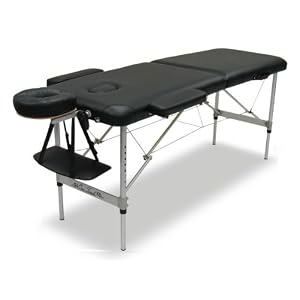 OneTouch Massage Euro-Light Series Light Weight Portable Massage Table Black 6L