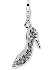 Sterling Silver Swarovski Element/Enamel High Heel with Lobster Clasp Charm