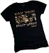 "Say Your Right Words!" -- Labyrinth Crop Sleeve Fitted Juniors T-Shirt
