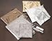 Metallic Look Cosmetic Bag Set/6 Leather Lining Water Proof 9 X 7 X 4-1/2