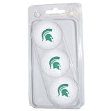 Michigan State Spartans NCAA 3 Golf Ball Sleeve Pack