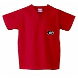 Georgia Bulldogs NCAA Classic Scrub 1 Pocket Top (Red)