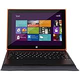 iRULU Walknbook 10.1 Inch PC, 32GB Hybrid Laptop, 2-In-1 Tablet, Microsoft Windows 8.1 with Bing OS, Quar Core, IPS Display, Detachable Keyboard With Stand (Orange)