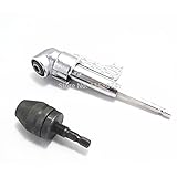 105度1/4磁気角度ビット ドライバアダプタ ドライバーキーレスドリルチャック パワー ドリル ドライバー工具クランプ範囲0 ? 8 ミリメートル