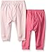 The Children's Place Baby Solid Two Pack Pants, Shell Pink, 6-9 Months