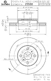 Brembo 25580 Front Disc Brake Rotor