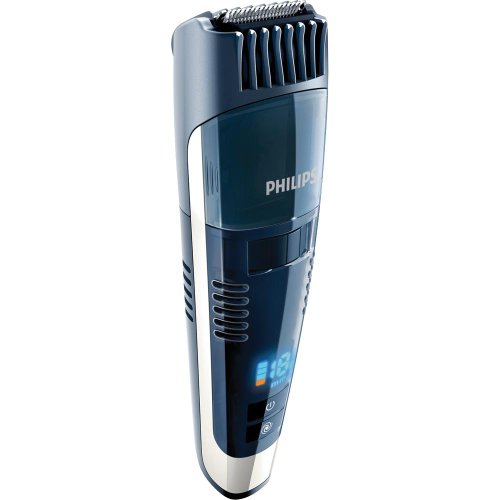 Philips Norelco Qt4070 Turbo Vacuum Beard, Stubble and Moustach Trimmer Pro, Black/silver