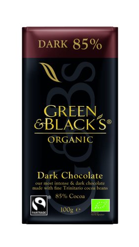 Green & Blacks Dark Chocolate 85%, 1er Pack (1 x 100 g) - Bio
