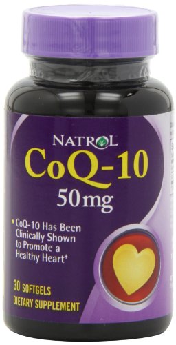 Natrol Coenzyme Q-10, 50mg Softgels, 30-Count Natrol Coenzyme Q-10, 50mg Softgels, 30-Count