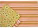 Tululah Designs California Stripe Reversible Coral Striped/Print Placemat Set Set of 4