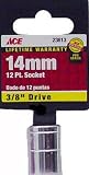 Ace 3/8 Drive Metric 12 Point Socket (23613-40A)