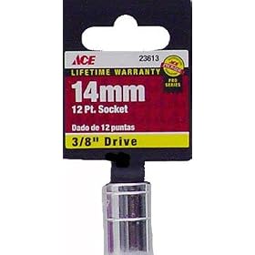 Ace 3/8 Drive Metric 12 Point Socket (23613-40A)