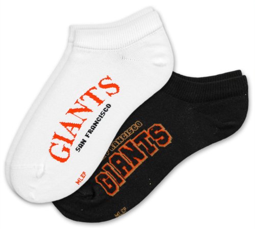 MLB San Francisco Giants Women's No-Show Socks (2 Pack)