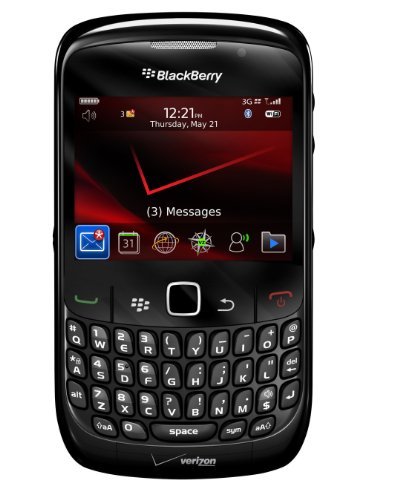 Blackberry Curve 8530 CDMA Verizon Phone with OS 5, 3G, QWERTY Keyboard, 2MP Camera, GPS and Wi-Fi - Black