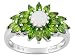 WHITE OPAL WITH 1.41CTW CHROME DIOPSIDE STERLING SILVER RING