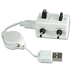 Connectland - CHG-USB-MOBI-D400B - Chargeur avec port USB pour T�l�phone portable