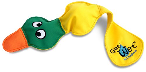 More image Doggles Yellow Get Wet Duck Dog Toy