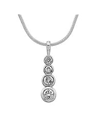 Platinum Diamond Pendant - 0.54 Ct. -- LIFETIME WARRANTY