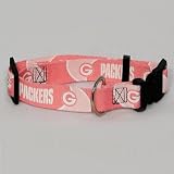 Green Bay Packers Pink Medium Pet Dog Collar (Medium)
