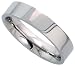Surgical Steel 5 mm (3/16) High Polish Comfort Fit Flat Band / Thumb Ring
