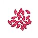 20 pcs Soft Nail Caps For Cat Pet Claw Control Paws off + Adhesive Glue,Size S,Hot Pink
