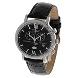 Haas & Cie Herren-Uhren Charier Mondphase Schwarz MCH419ZBA