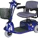 Economy Three Wheel Scooter, Blue with White Glove Service With a top speed of 5mph, the 3-wheel HS-320 is a great way to get around. A headlight comes standard with side and rear reflectors allowing the user to be seen for maximum visibility and safety. A slim 21.7 inch in length profile makes these scooters extremely maneuverable. Also, this scooter has an adjustable tiller and flip-up armrests with width extendibility for maximum riding comfort. Maximum Speed: 5 mph Capacity: 300 lbs 21.7'' wide 9'' Front and Rear Wheels. Standard Headlight. Full Tiller Shroud. Light-Weight Foldable Swivel Seat The "White Glove Service" is included. We will assemble the product for you Product photo may not exactly match the product offered for sale. Please refer to the product description.
