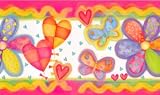 Vibrant Flower Party Wallpaper Border