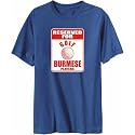 T-Shirt Mens Steel " RESERVED FOR GOLF Burmese PLAYERS " Countries