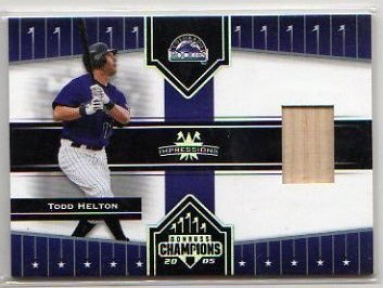 Buy 2005 Donruss Champions Todd Helton Game Used Bat Baseball Card by Donruss