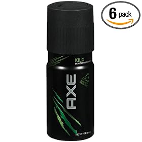 Axe Deodorant Body Spray, Kilo, 4-Ounce Cans (Pack of 6)