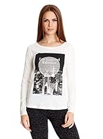 Broadway NYC Camiseta Manga Larga Chawelly (Blanco)