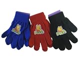 Disney Winnie the Pooh Black Magic Stretch Winnie the Pooh Gloves - Winnie the Pooh Mittens (Black Pair Only)