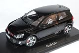 Produkt-Bild: VW Volkswagen Golf VI 6 3 T&uuml;rer GTI Schwarz ab 2008 1/18 Norev Modell Auto mit individiuellem Wunschkennzeichen
